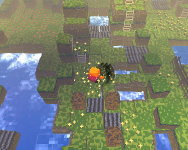 Gameplay still from Stephen's Sausage Roll